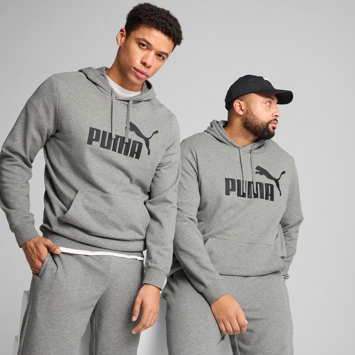 Puma Essential No. 1 Logo Erkek Gri Sweatshirt