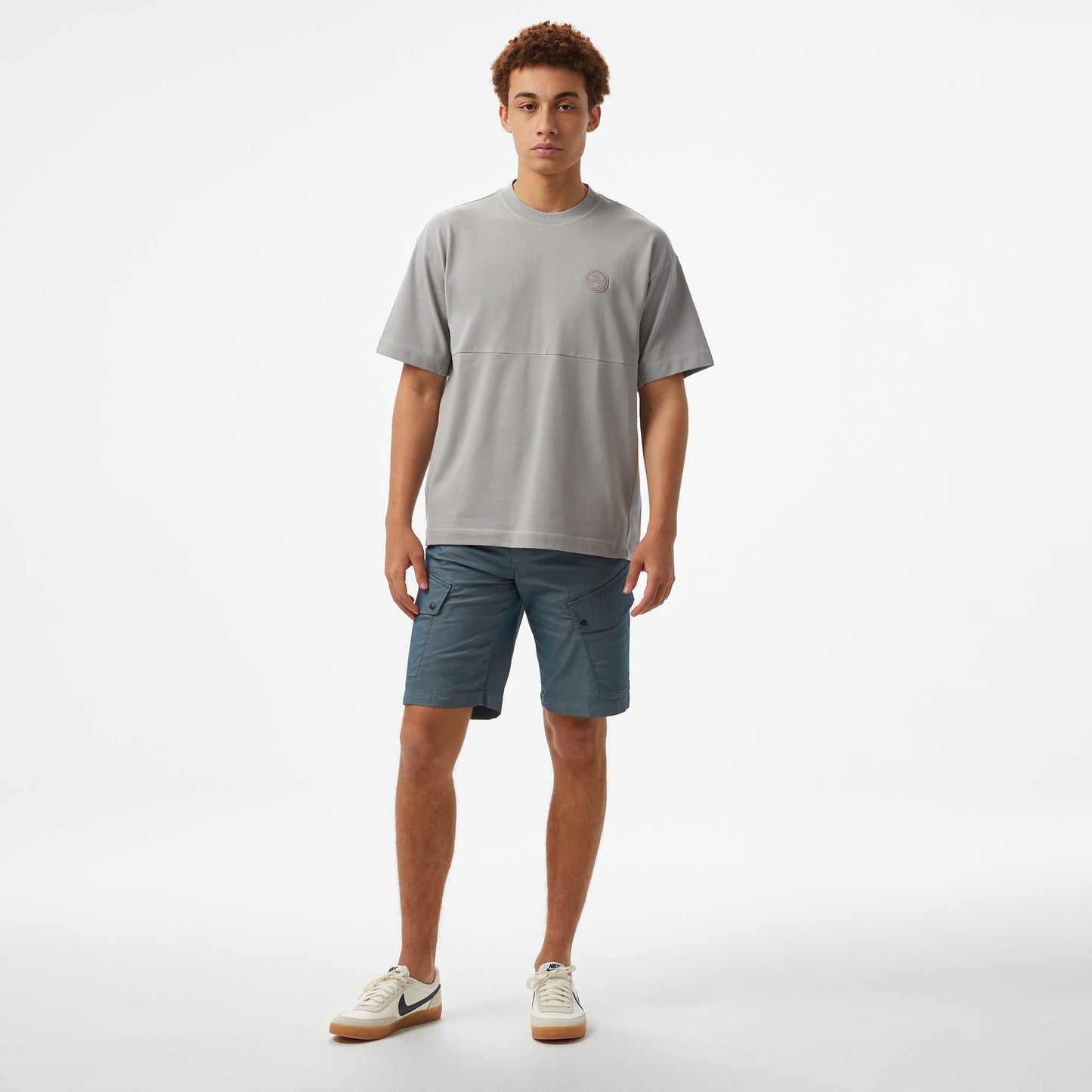 Napapijri  S-anghiari Ss Erkek Gri T-shirt
