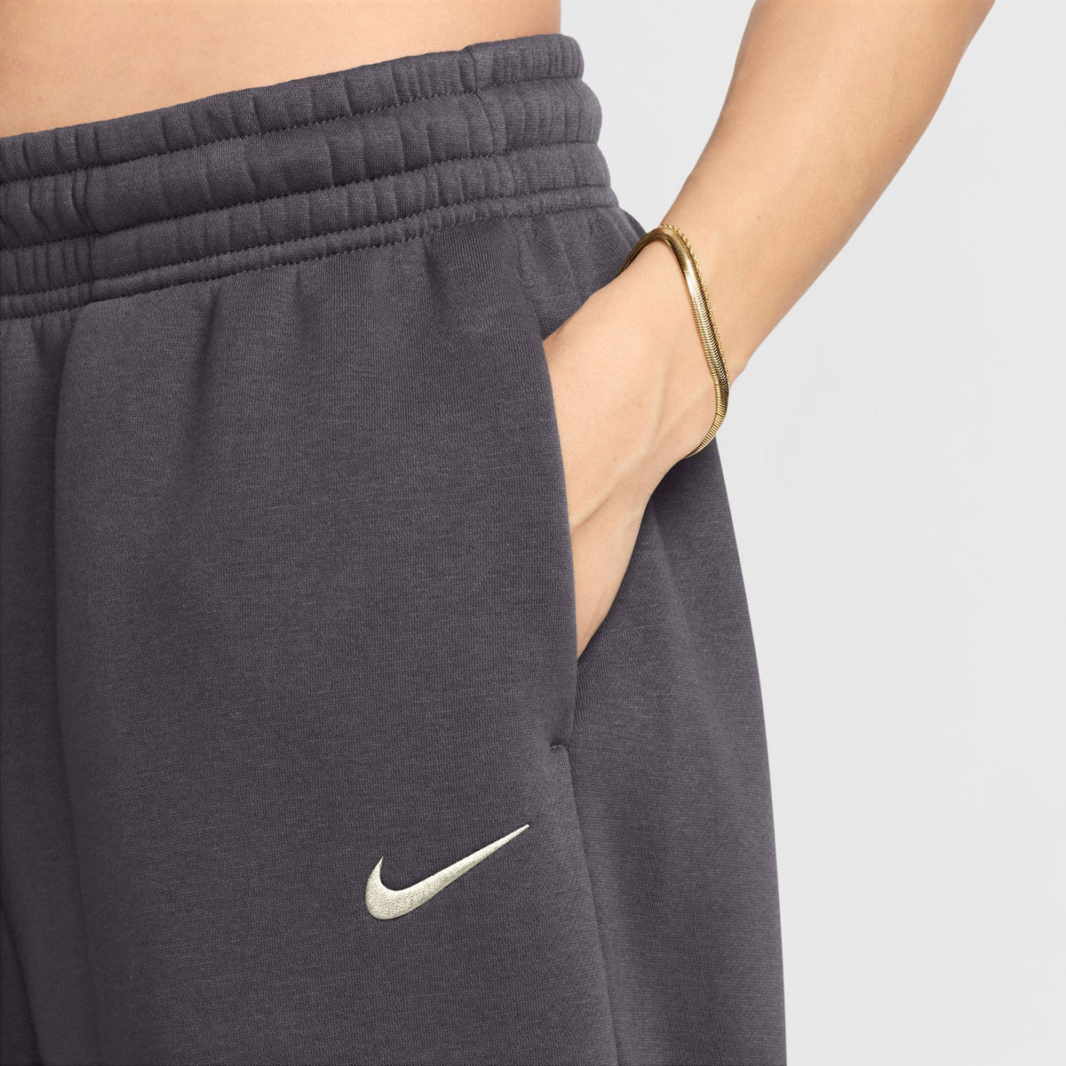 Nike Sportswear Phoenix Fleece Kadın Gri Eşofman Altı