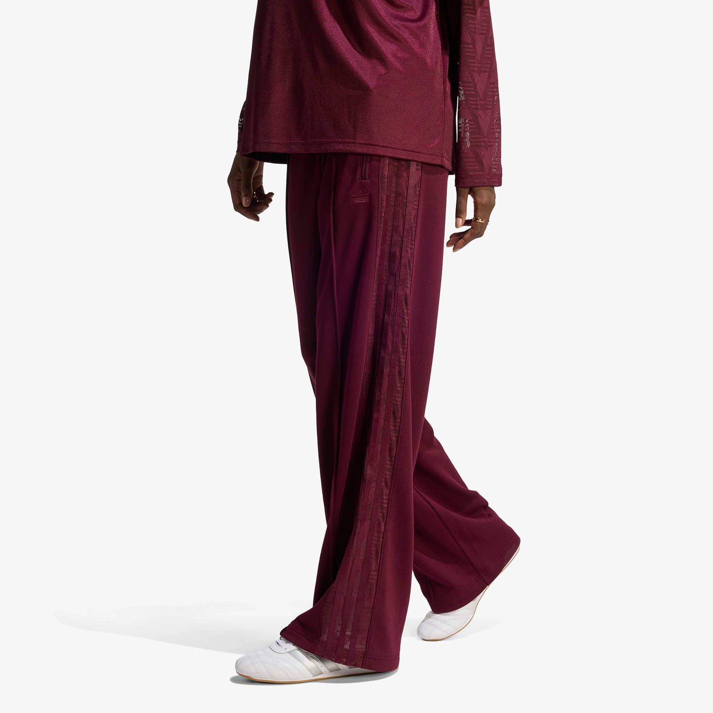 Adidas Firebird Lace Kadın Bordo Eşofman Altı