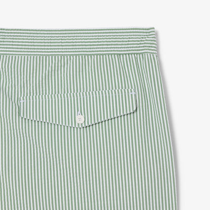 Lacoste Çizgili Erkek Yeşil Deniz Şortu