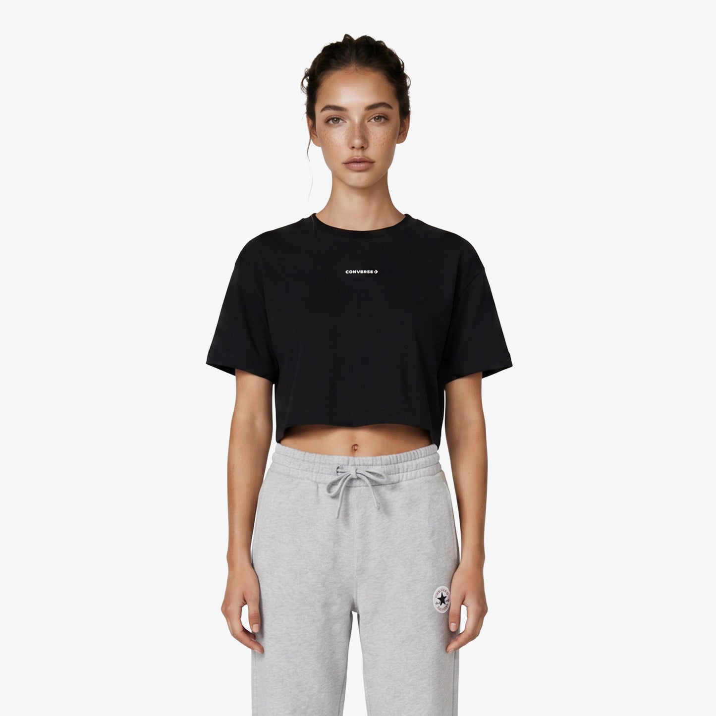 Converse Regular Fit Kadın Siyah T-shirt