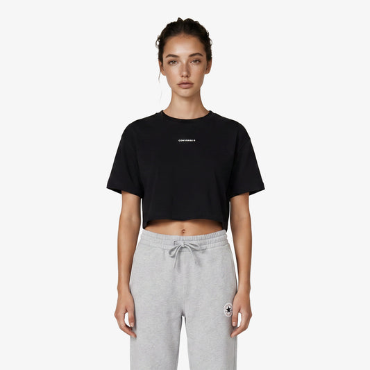 Converse Regular Fit Kadın Siyah T-shirt