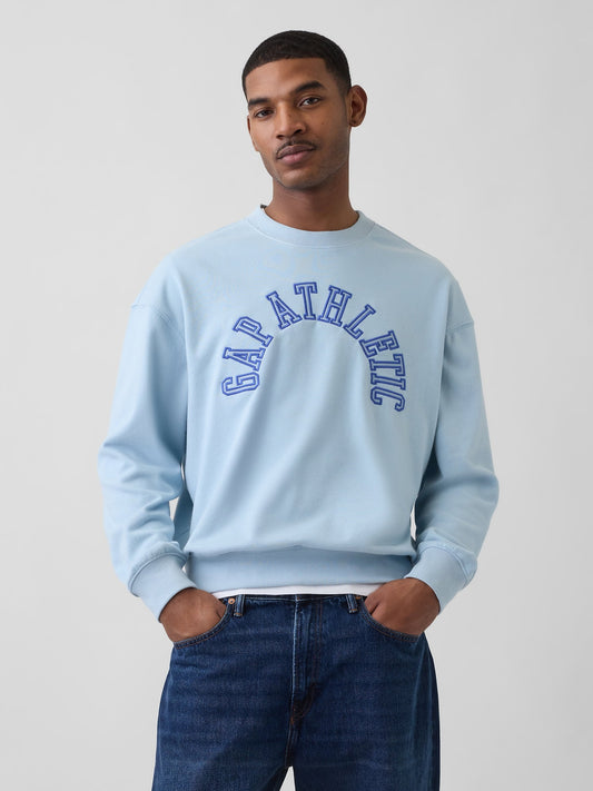 Açık Mavi Vintagesoft Terry Oversized Gap Athletic Sweatshirt