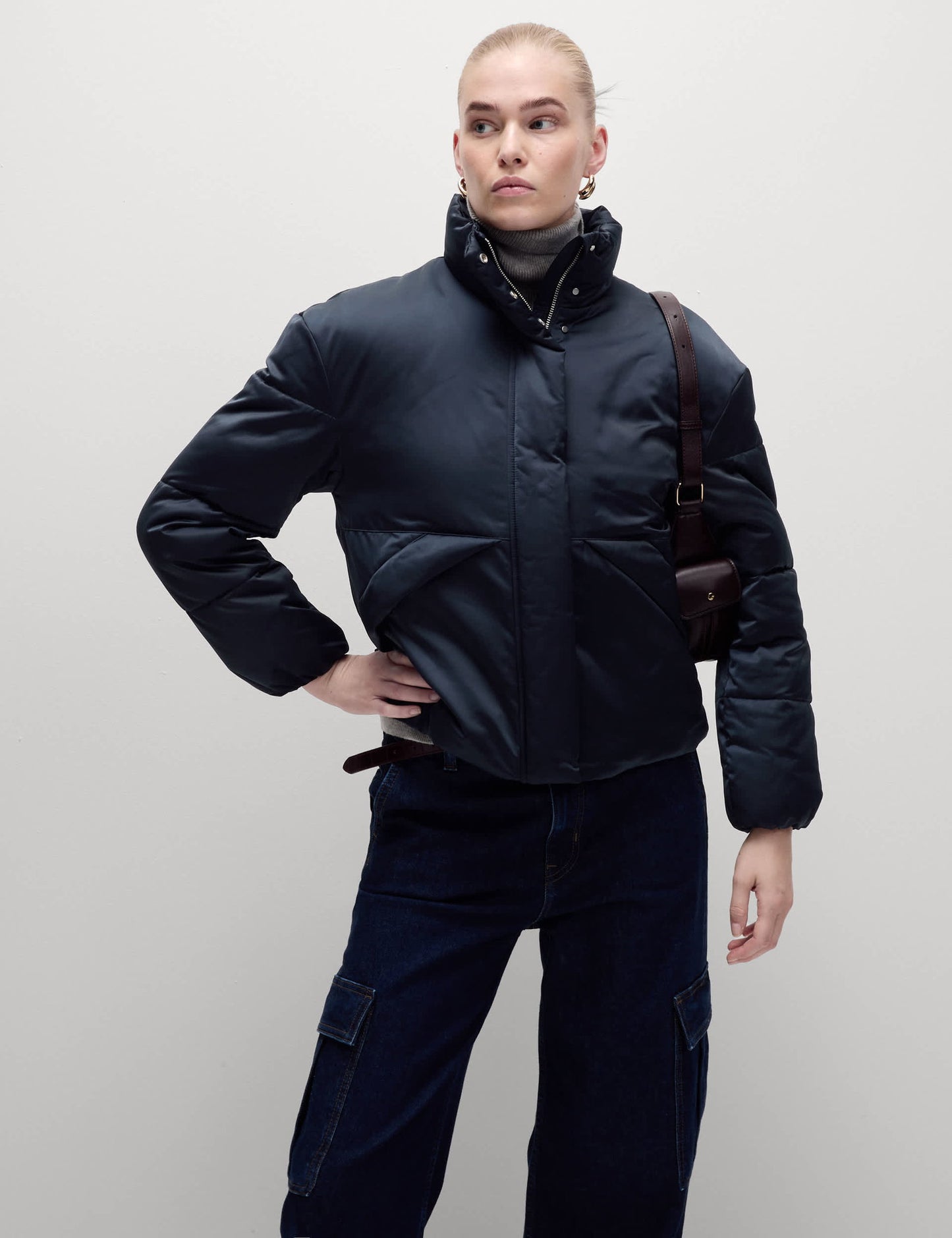 Saten Thermowarmth™ Puffer Mont