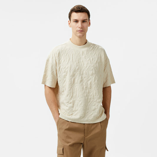 United4 Classic Erkek Krem T-shirt