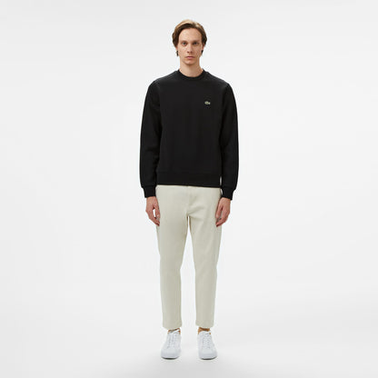 Lacoste Classic Fit Bisiklet Yaka Erkek Siyah Sweatshirt