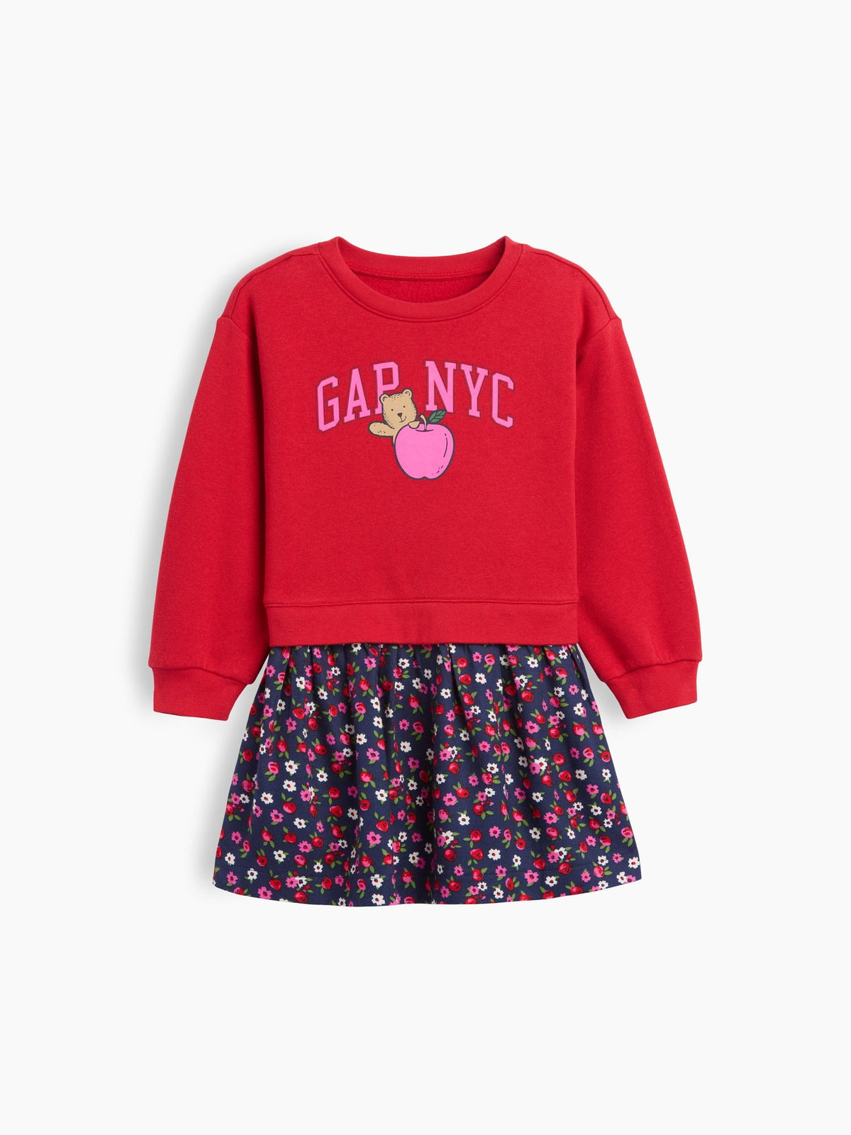 Kırmızı Sweatshirt Elbise
