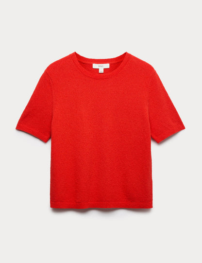 Pamuk Karışımlı Slim Fit Triko