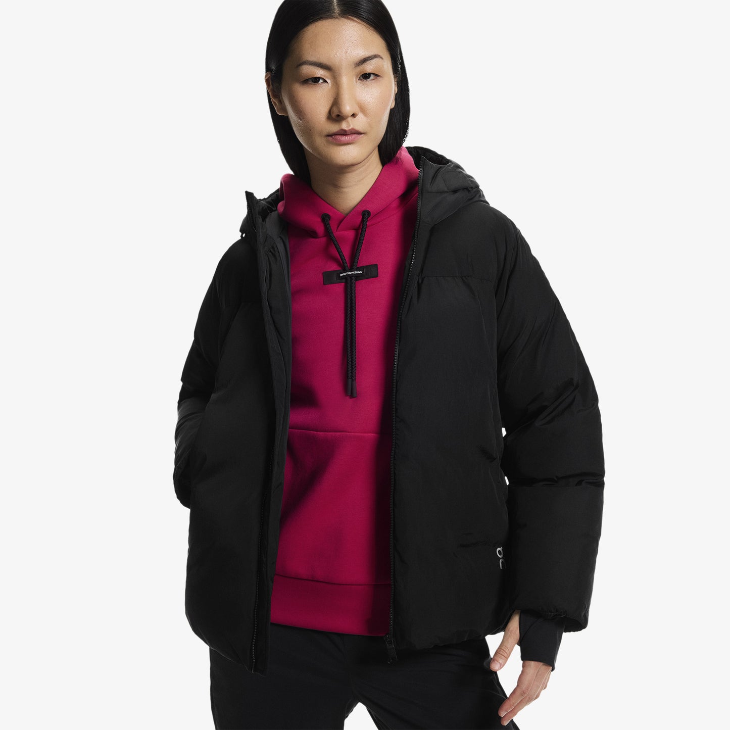 On All-day Puffer Kadın Siyah Ceket