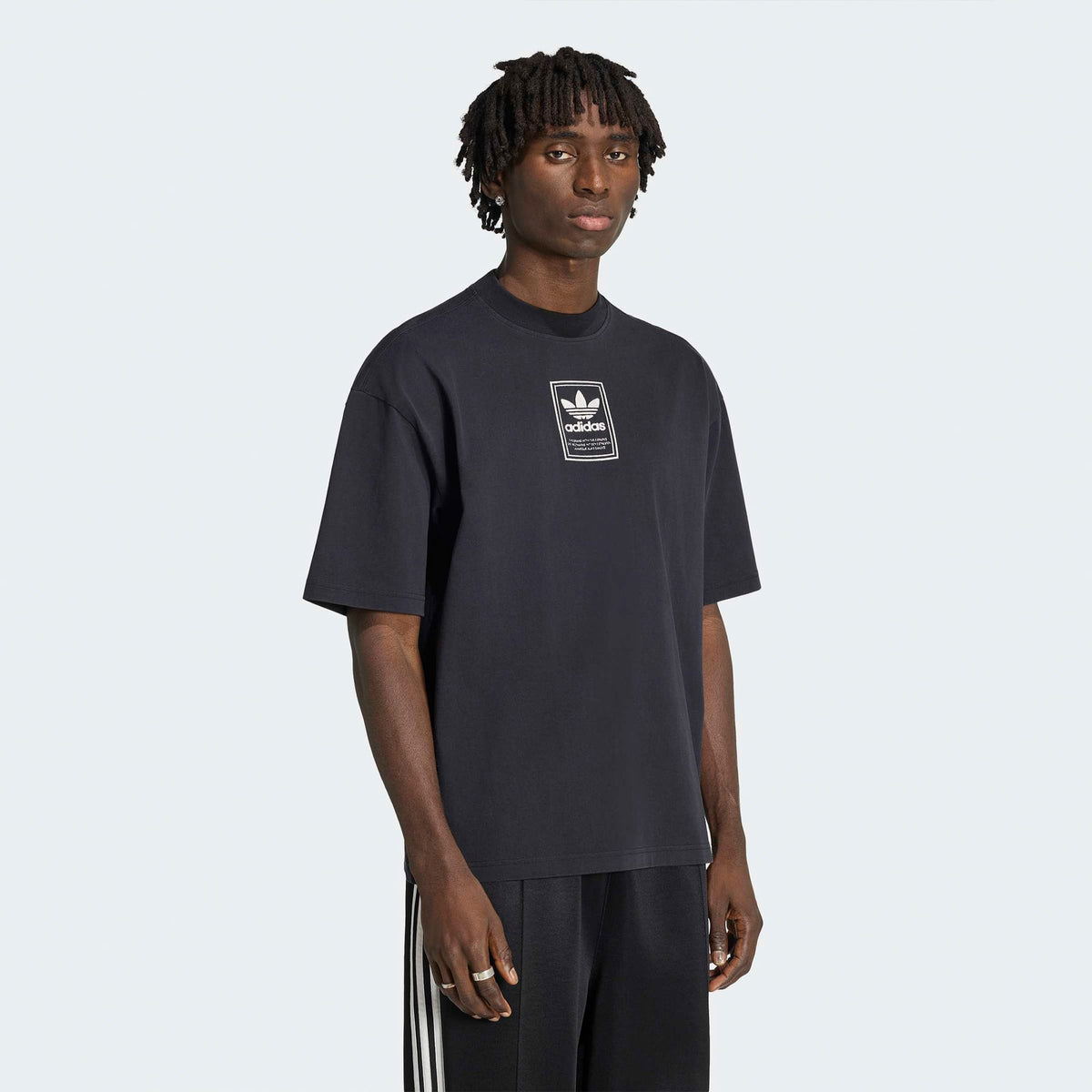 Adidas Elevated Grafik Te Erkek Siyah T-shirt