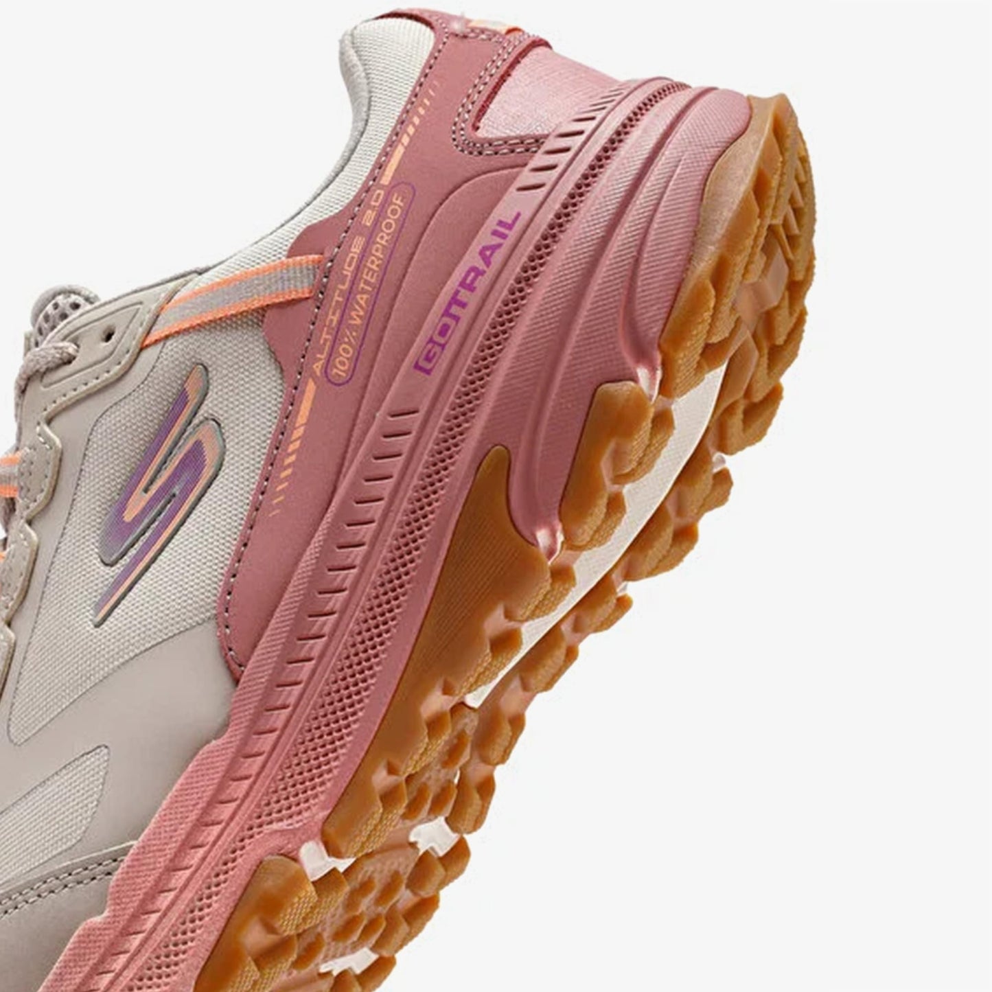 Skechers Go Run Trail Altitude 2.0 Kadın Krem Spor Ayakkabı