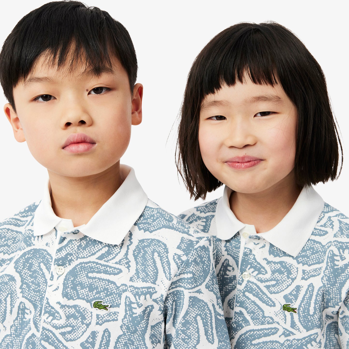 Lacoste Çocuk Baskılı Mavi Polo