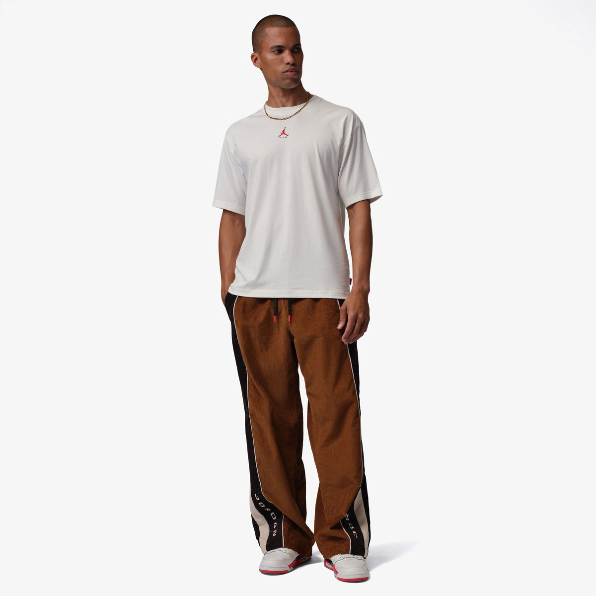 Jordan Brooklyn Erkek Beyaz T-shirt
