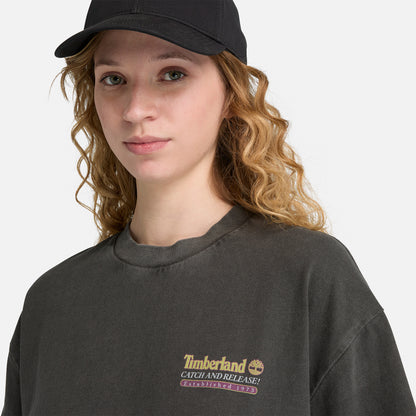 Timberland Fly Fishing Graphic Erkek Siyah T-shirt