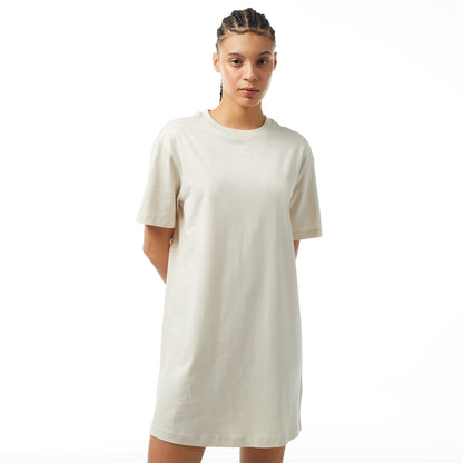 Nike Sportswear Chill Knit Oversized Kadın Krem Elbise