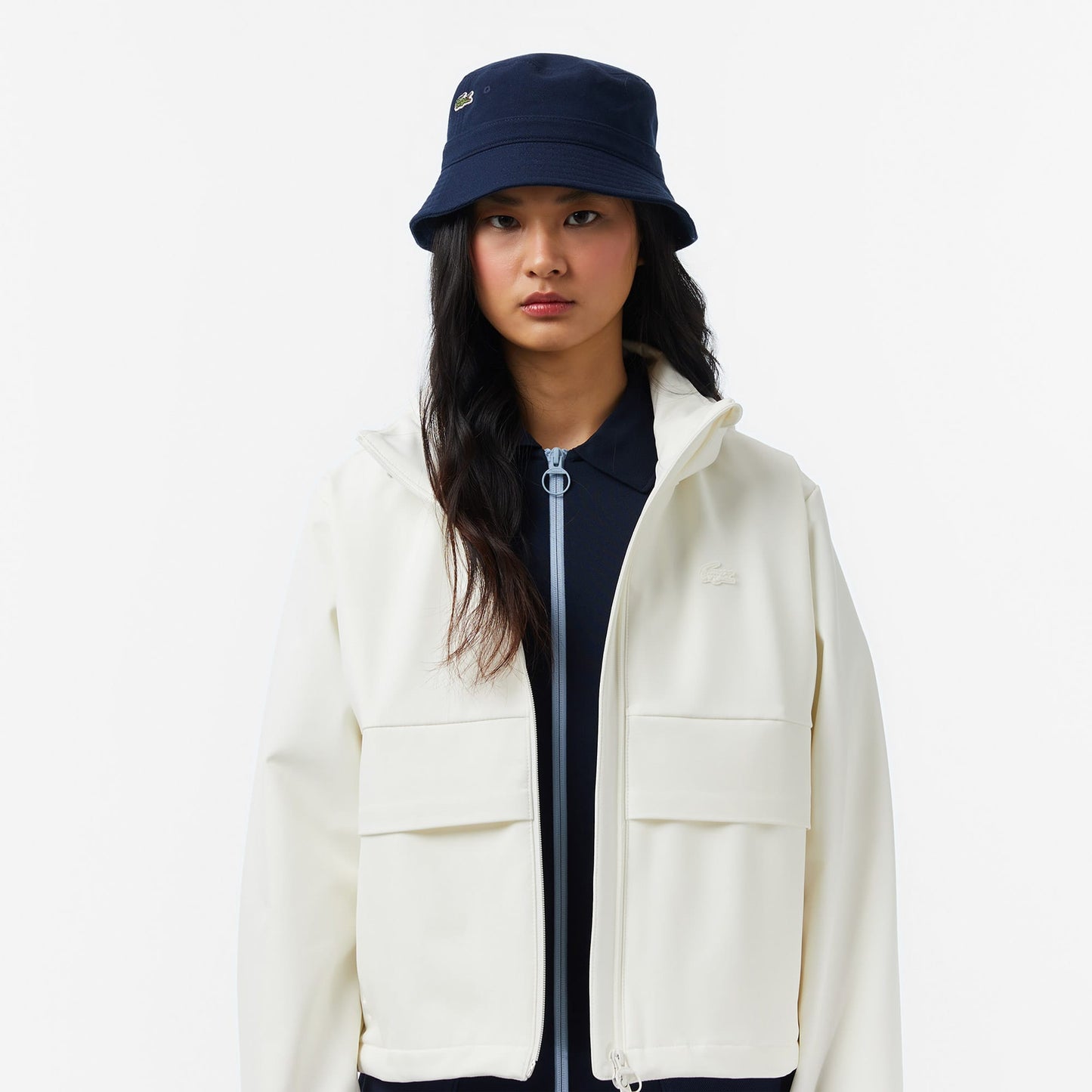 Lacoste Regular Fit Kadın Beyaz Ceket
