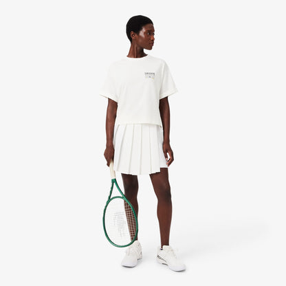 Lacoste Relaxed Fit Kadın Beyaz T-shirt