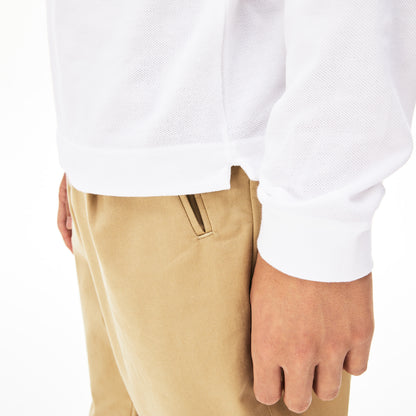 Lacoste Erkek Slim Fit Uzun Kollu Beyaz Polo