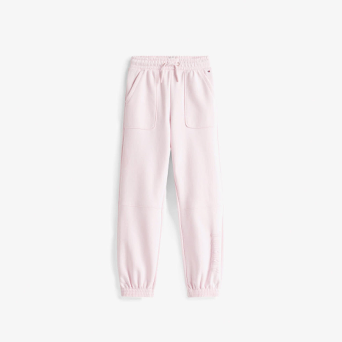 Tommy Hilfiger Textured Logo Çocuk Pembe Eşofman Altı