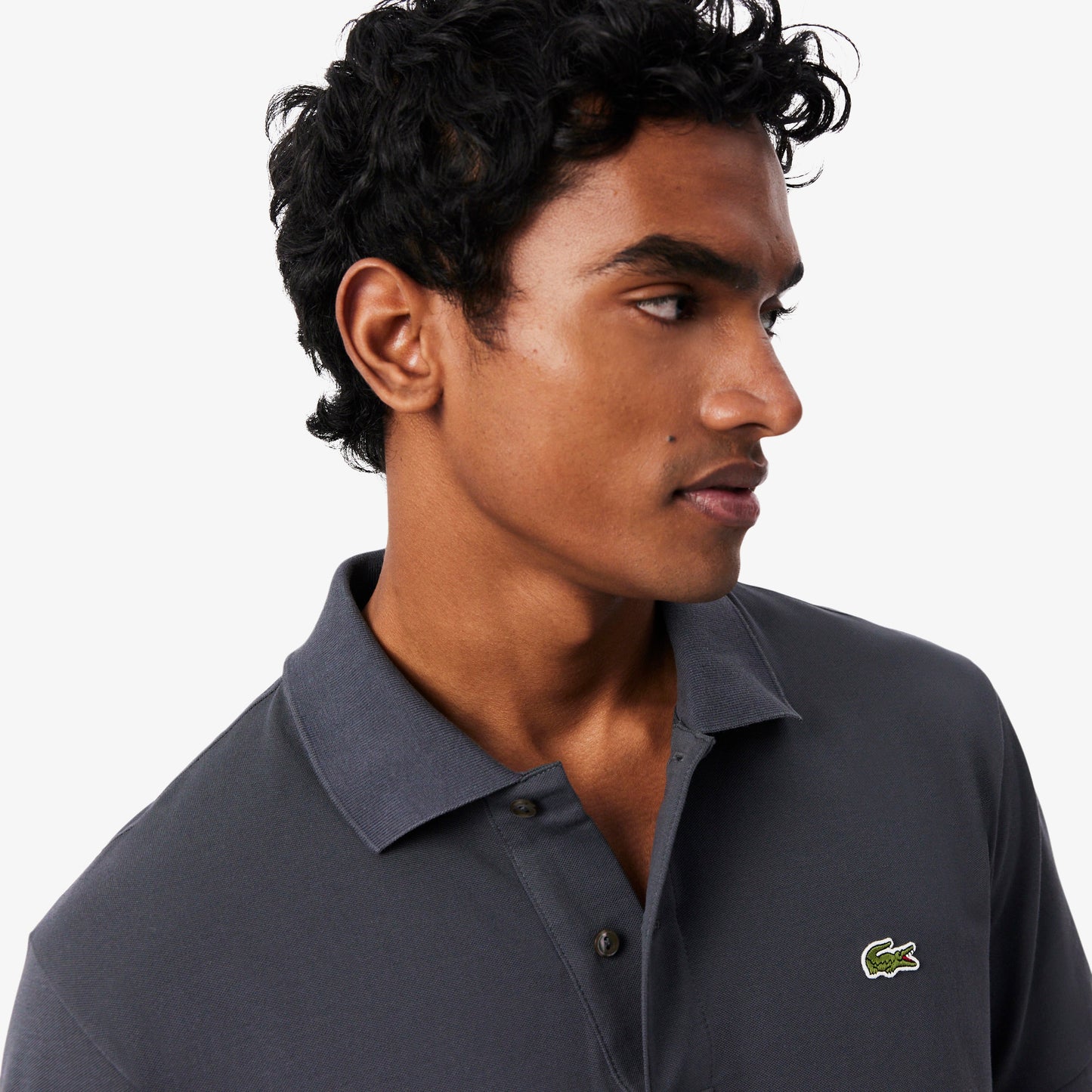 Lacoste Classic Fit Erkek Gri Polo