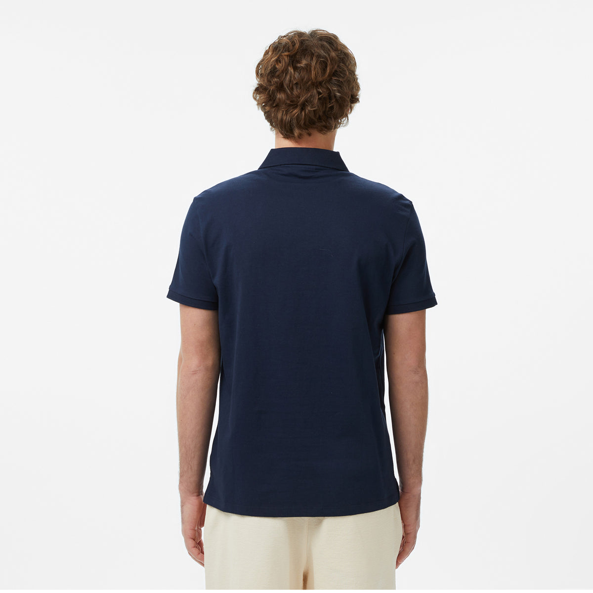 Calvin Klein Classic Monogram Erkek Mavi Polo