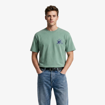 Market Walking And Talking Lawyer Erkek Yeşil T-shirt
