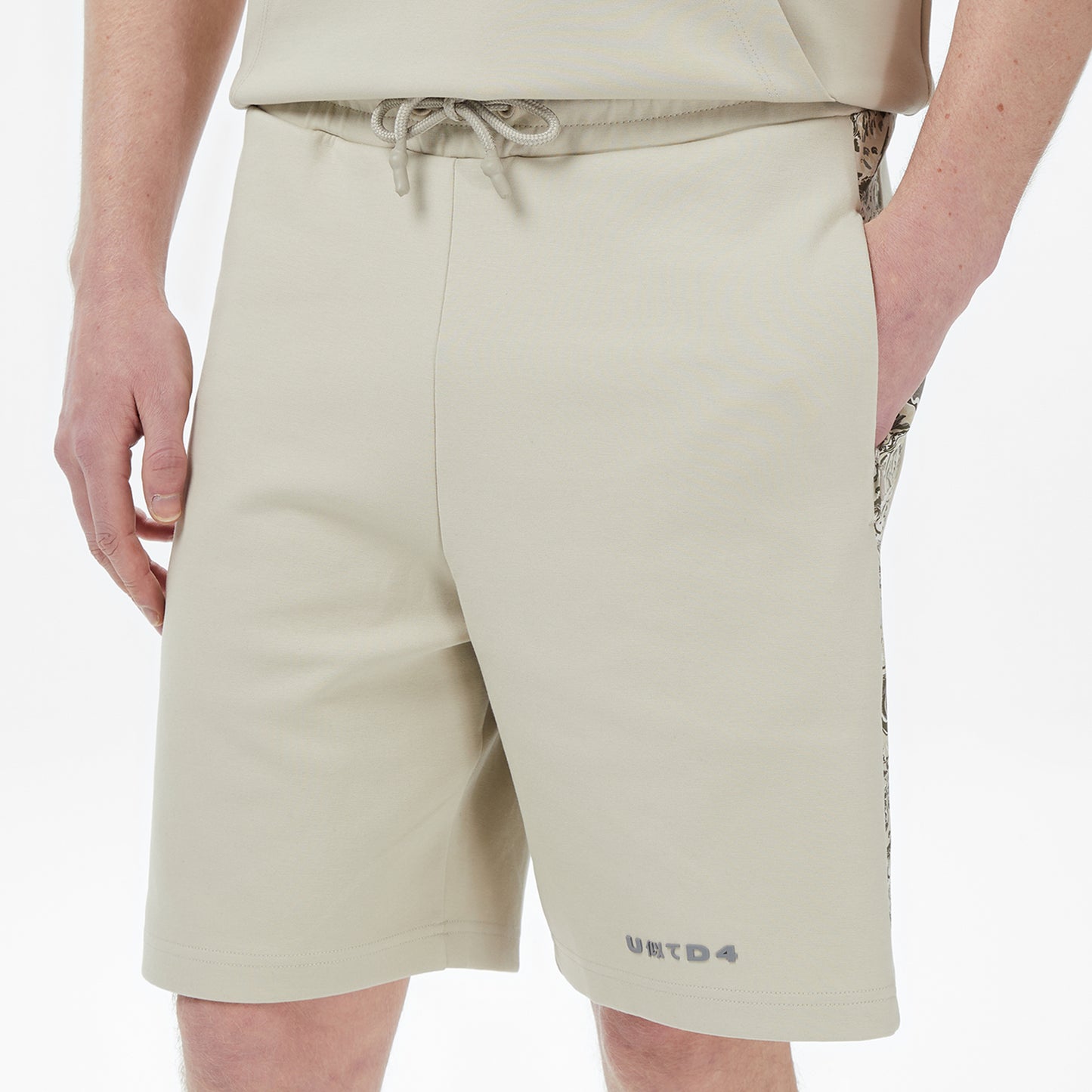 United4 Regular Fit Erkek Krem Şort