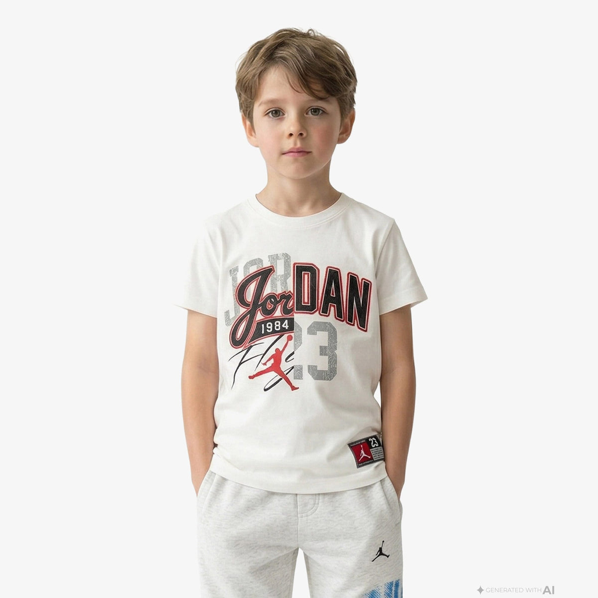 Jordan Varsity Split Çocuk Krem T-shirt