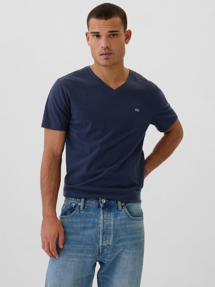 Lacivert Gap Logo Everyday Soft T-shirt