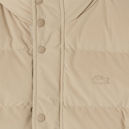 Lacoste Erkek Kapüşonlu Bej Mont