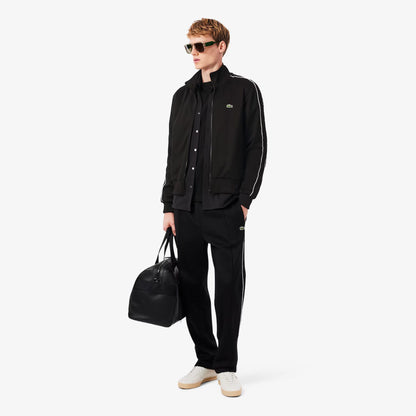 Lacoste Paris Piqué Zip Front Track Erkek Siyah Ceket