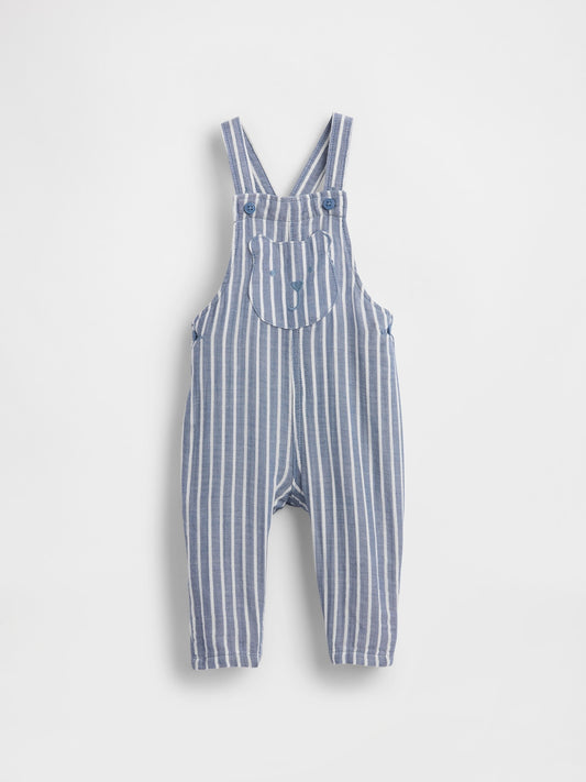 Mavi Baby Cotton-gauze Brannan Bear Tulumları