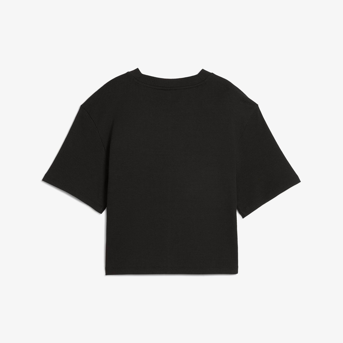 Puma Classıcs Ribbed Relaxed Kadın Siyah T-shirt