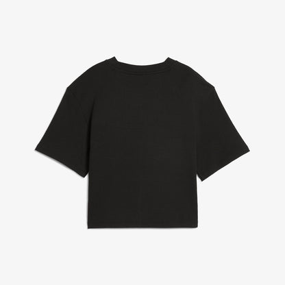 Puma Classıcs Ribbed Relaxed Kadın Siyah T-shirt