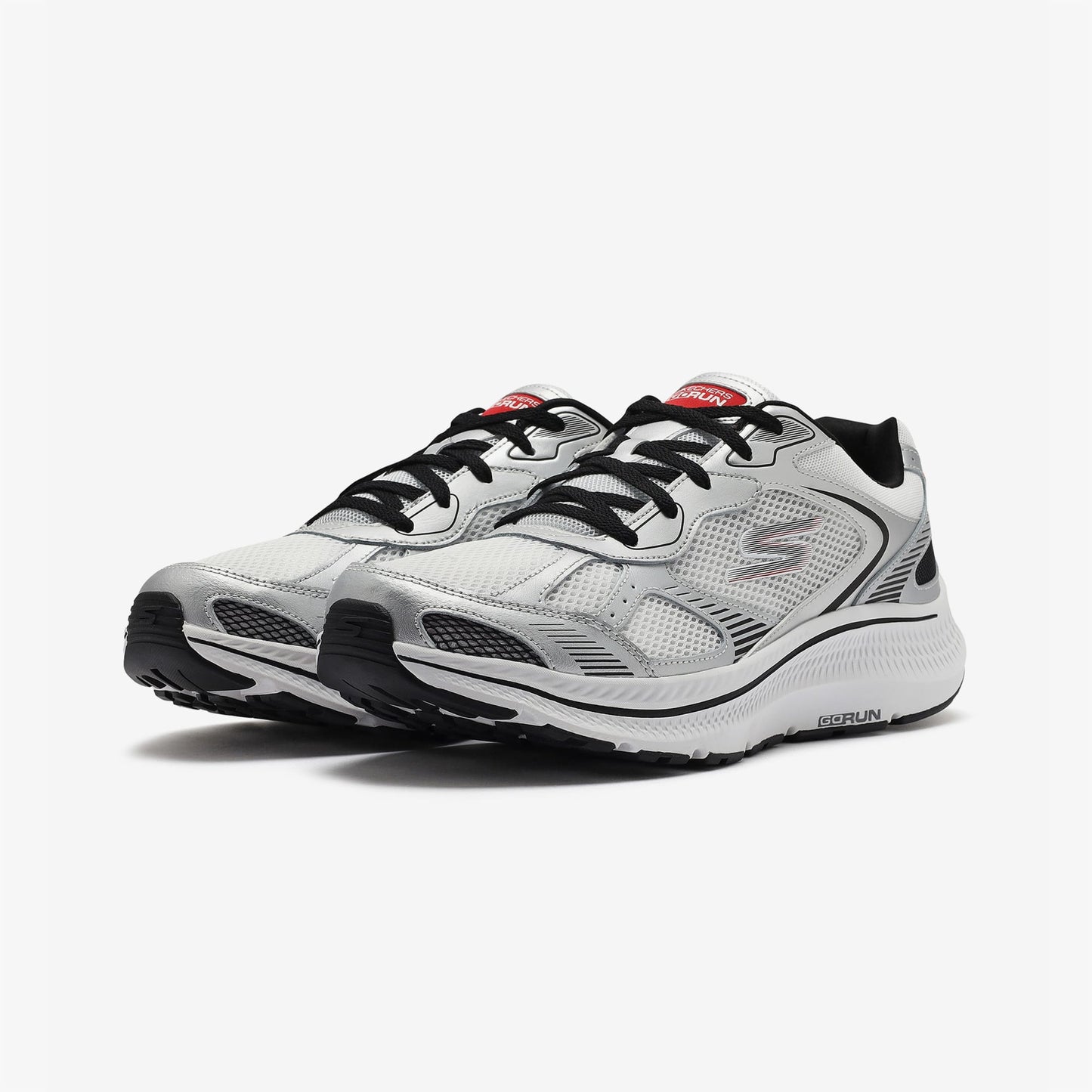 Skechers Go Run Consistent 2.0 Volt Erkek Gri Beyaz Koşu Ayakkabısı