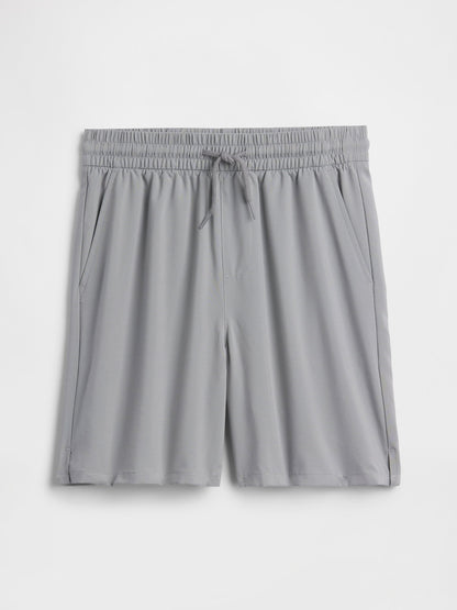 Gri Relaxed Pull-on Performans Şort