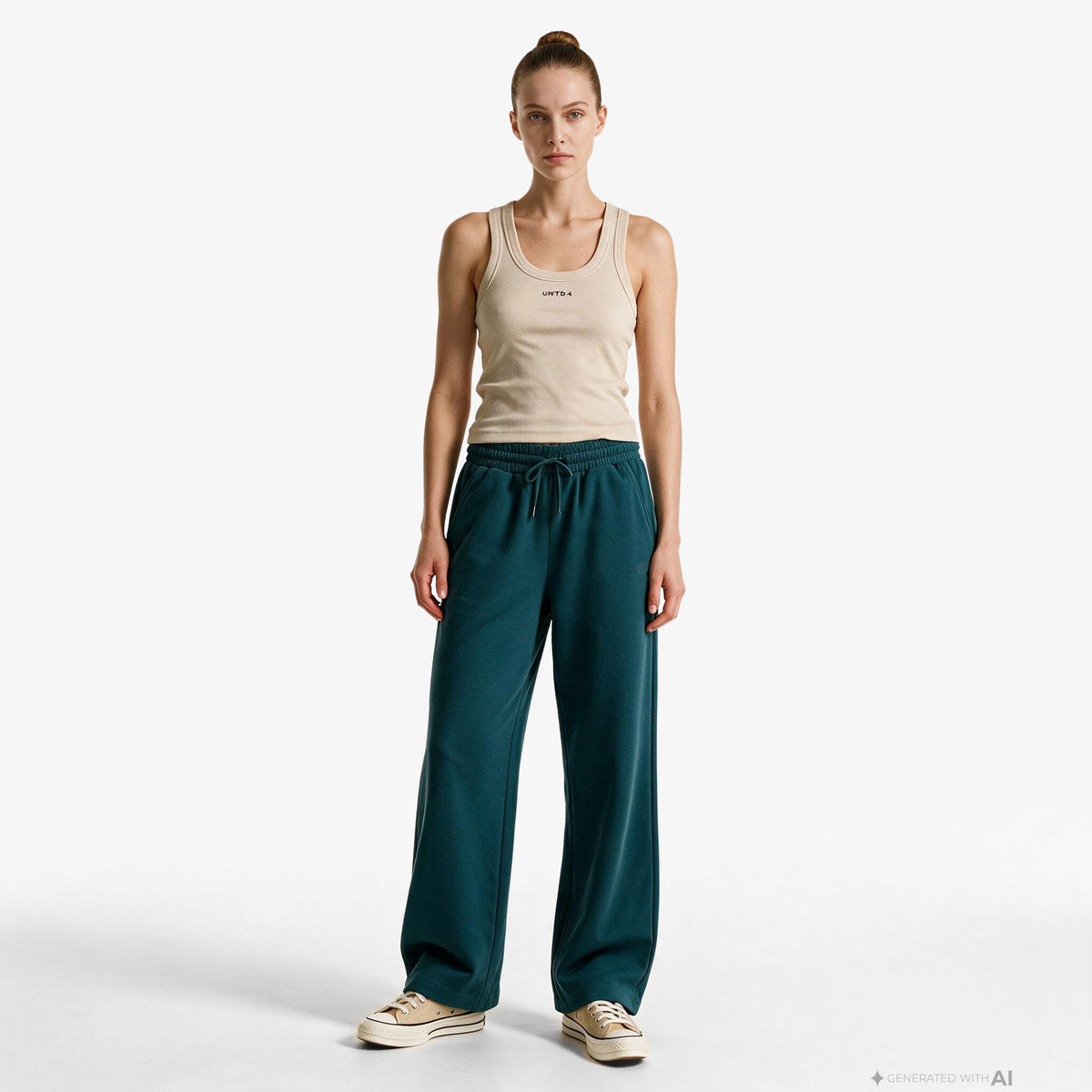 Unıted4 Regular Fit Kadın Yeşil Eşofman Altı