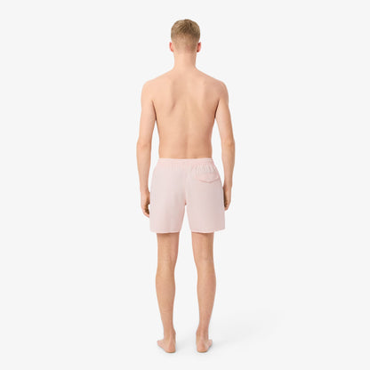 Lacoste Çizgili Erkek Pembe Deniz Şortu