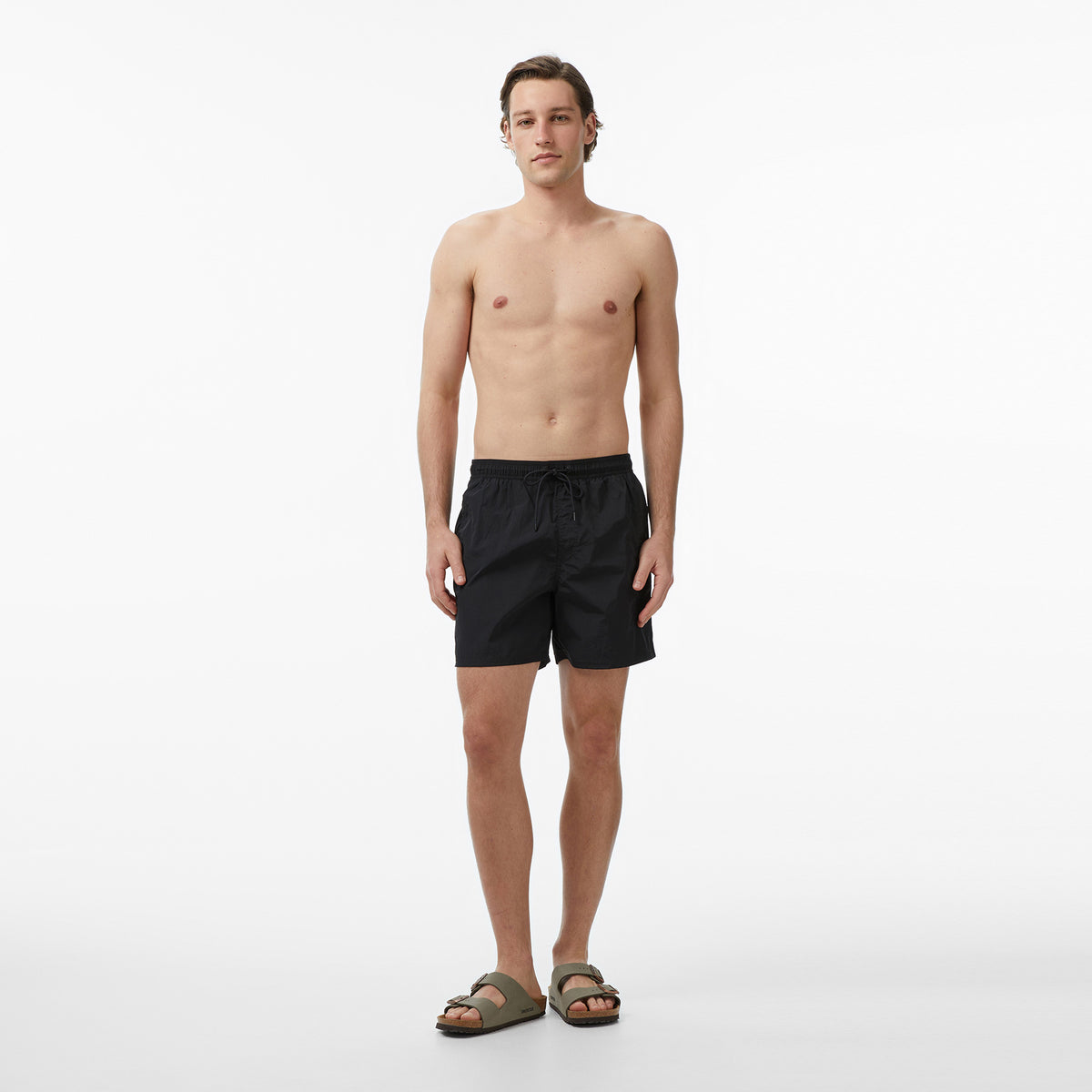Calvin Klein Medium Drawstring Erkek Siyah Deniz Şortu