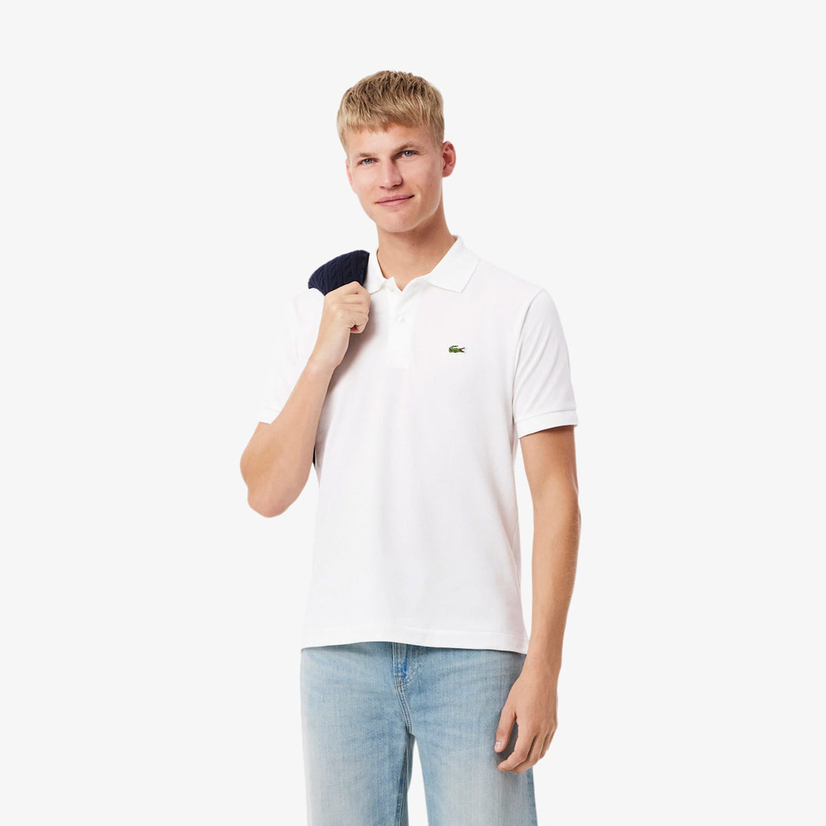 Lacoste Erkek Classic Fit L1212 Beyaz Polo