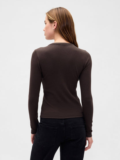 Koyu Gri Modern Shrunken T-shirt