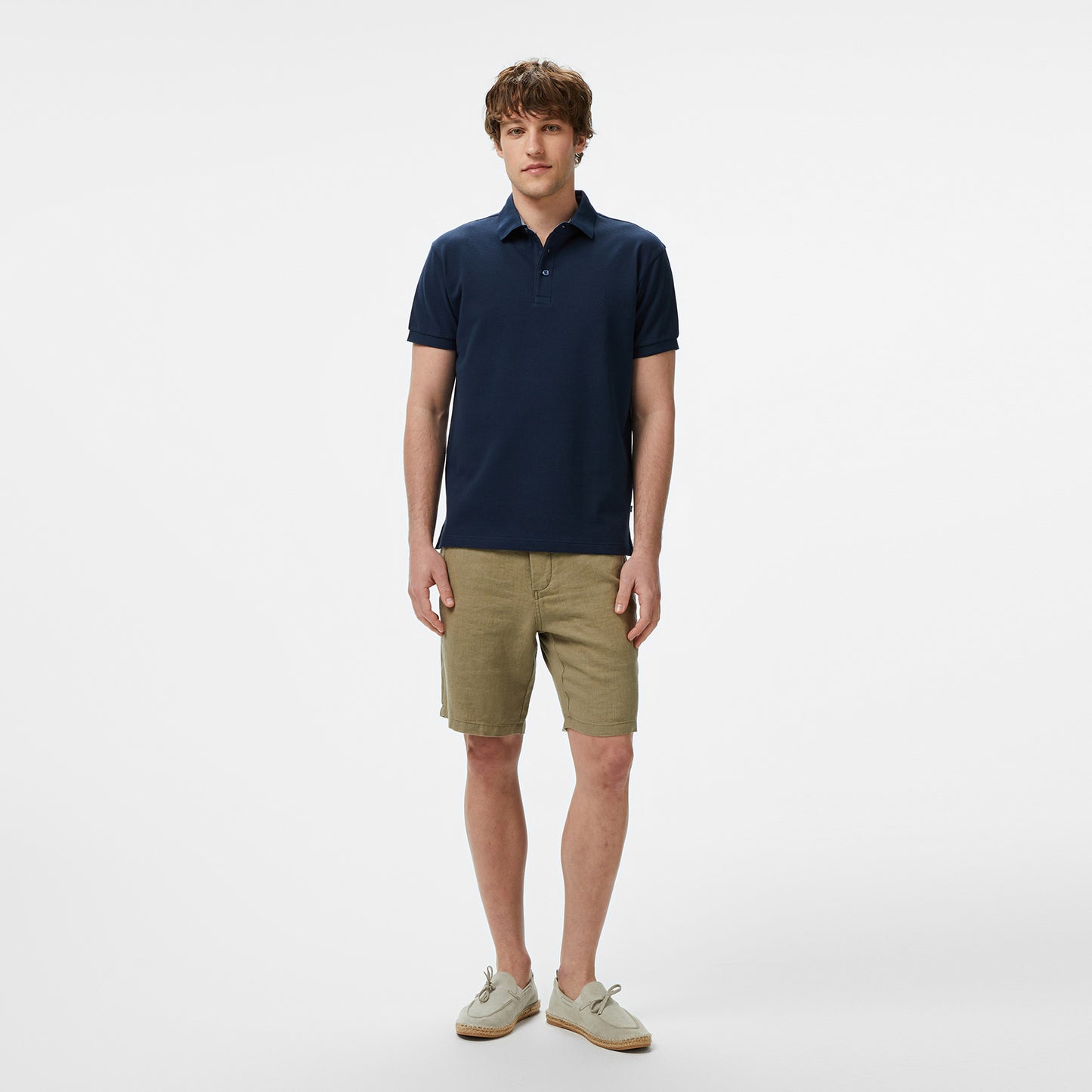 Nautica Erkek Lacivert Classic Fit Polo Yaka T-shirt