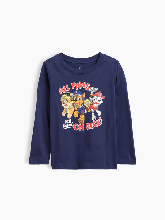 Lacivert Paw Patrol Grafik Baskılı T-shirt