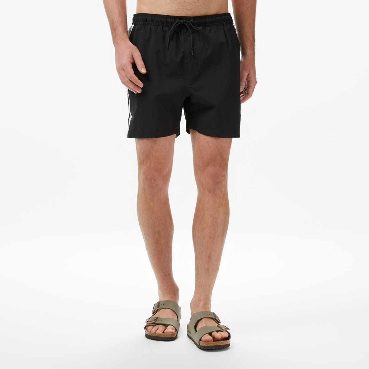 Calvin Klein Medium Drawstring Core Erkek Siyah Deniz Şortu