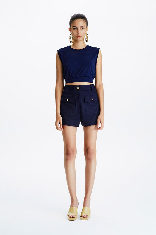 Lacivert Basic T-shirt