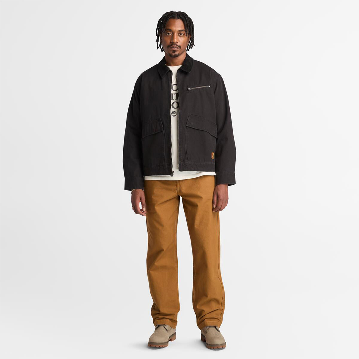 Timberland Straford Washed Regular Fit Erkek Siyah Ceket