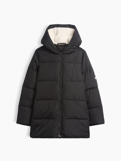Siyah Şişme Puffer Mont