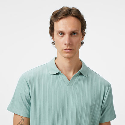 Nautica Erkek Yeşil Classic Fit Polo Yaka T-shirt