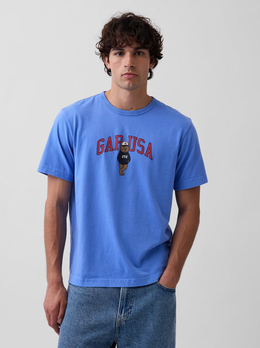 Mavi Relaxed Branan Bear Logo T-shirt